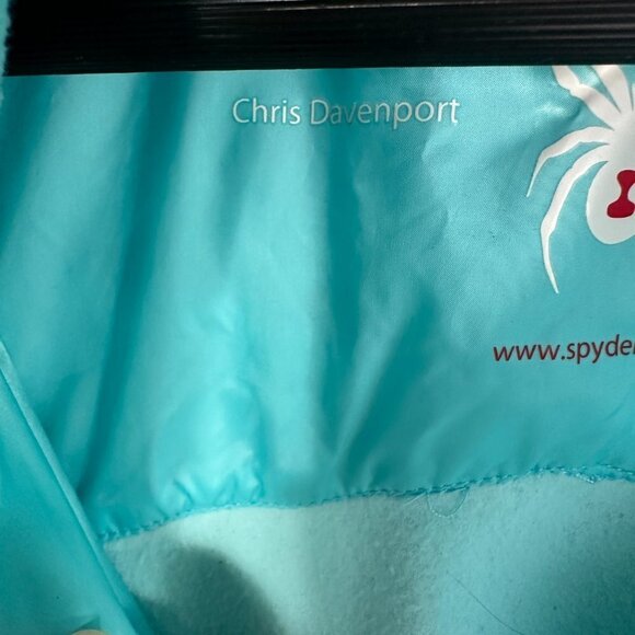 Spyder Vest Womens XL Blue Full Zip Chris Davenport Nylon Shell Puffer Jacket - Picture 6 of 13